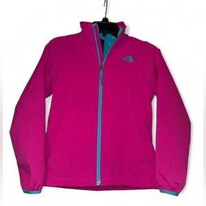 The North Face Fleece in Pink and Turquoise